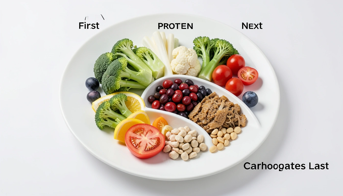 혈당 관리의 핵심: 채소-단백질-탄수화물 순서 전략